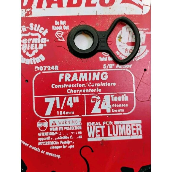 Diablo 7-1/4in. x 24-Teeth Tracking Point Framing Saw Blade for Wood - Picture 12 of 13